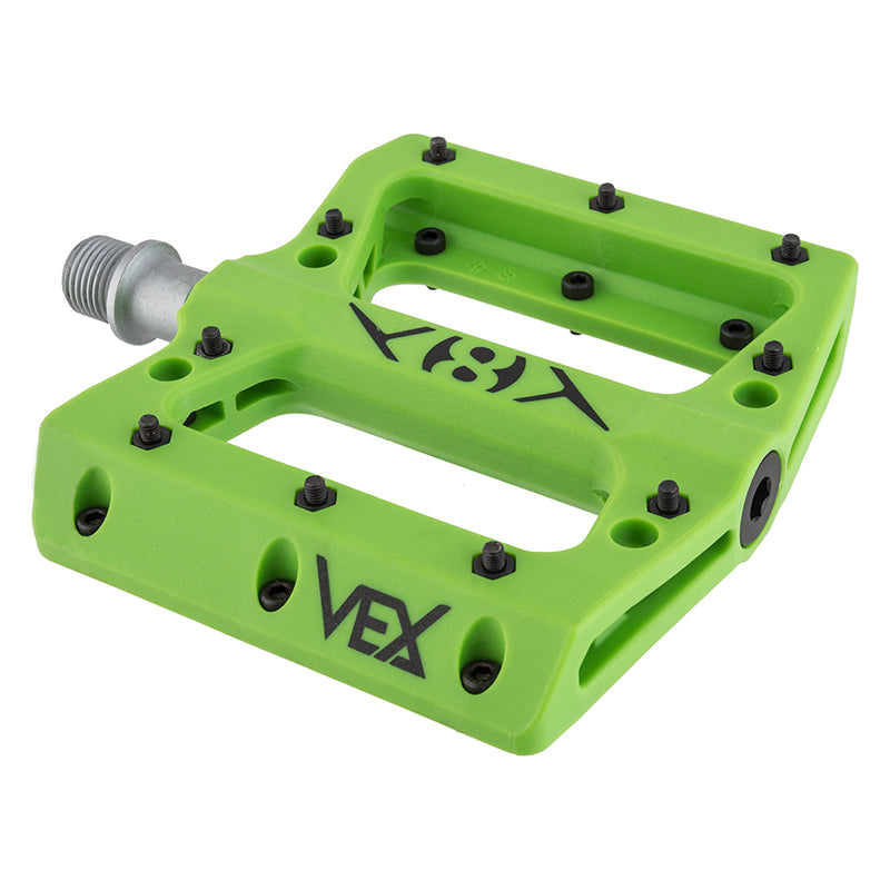 Origin8 Vex Platform 9/16` 1 Sealed and 1 Sleeve Green Composite 105x98x17mm