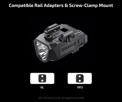 Olight PL-X Dual Beam Weapon Light 1200 Lumen USB-C Rechargeable Pistol Light