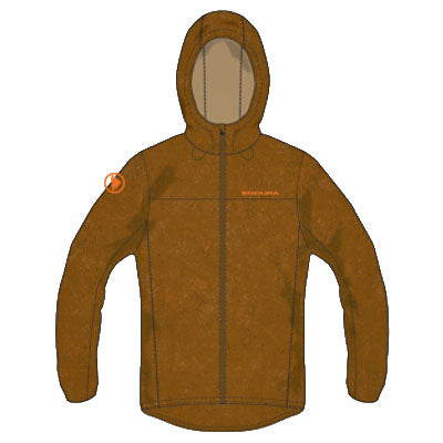 Endura Hummvee Windproof Shell Jacket  XL Trail Bronze