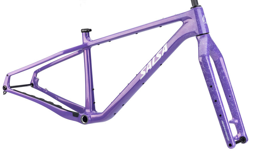 Salsa Beargrease C Frameset - 27.5" Carbon Twilight Purple X-Small