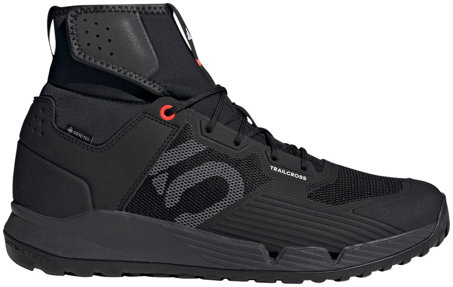 Five Ten Trailcross GTX Flat Shoes - Men's Core Black / Gray / Solar Red 11