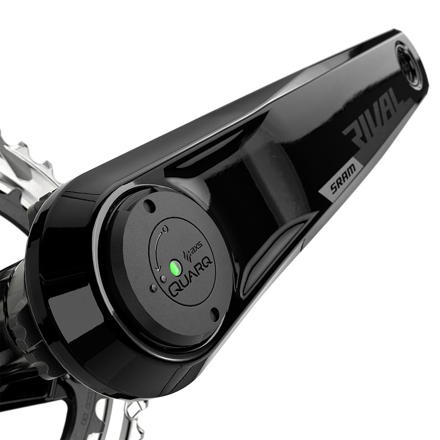 SRAM Rival AXS Crankset Quarq Power Meter - 160mm 12-Speed 48/35t Yaw 107 BCD DUB Spindle Interface BLK D1