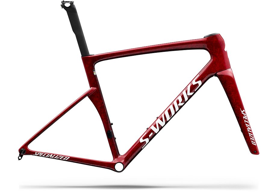 Specialized Tarmac Sl9 S-Works Frmset Gloss Vivid Red / Tarmac Black / White Silver Metallic 44