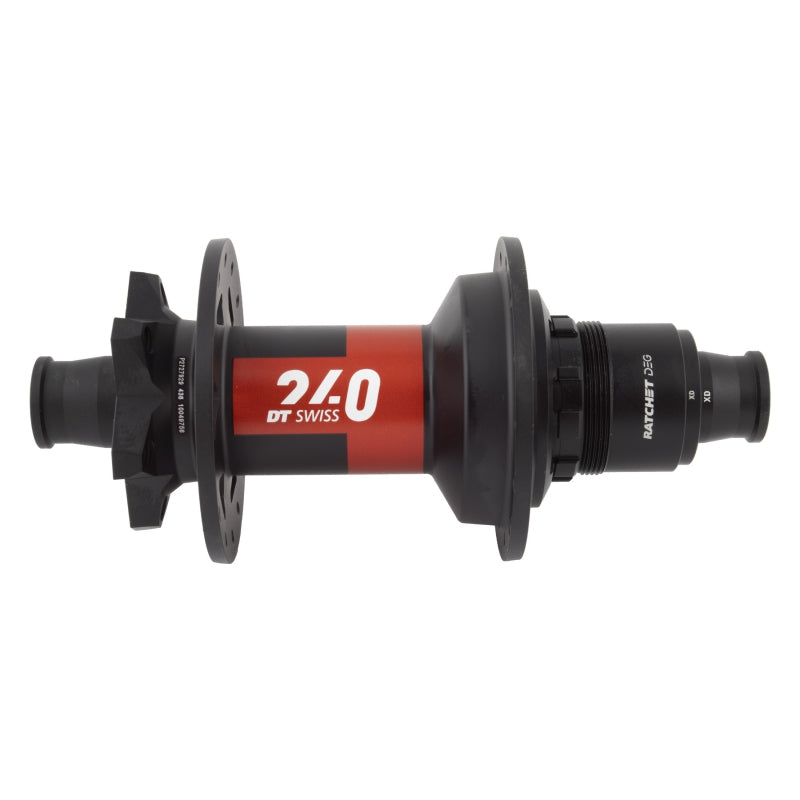 DT Swiss 240 DEG Rear Hub - 12 x 148mm 6-Bolt XD Black/Red 28H 90pt