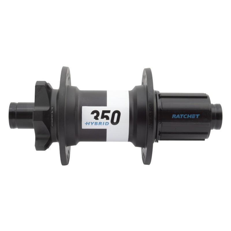 DT Swiss 350 Hybrid Rear Hub - 12 x 148mm 6-Bolt HG 11 MTN Black 32h 24pt