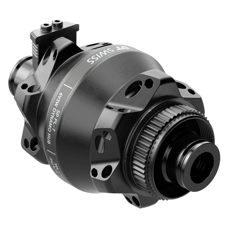 DT Swiss 350 Front Hub - 12 x 100mm Center-Lock BLK 24H Dynamo Shutter 35P Straight Pull