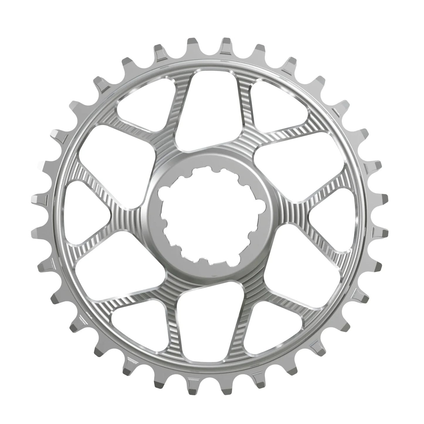 Works Components Round Chainring SRAM 3-Bolt 34T Boost 3mm Slv