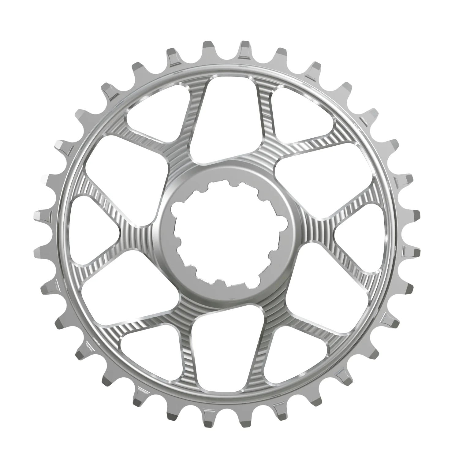 Works Components Round Chainring SRAM 3-Bolt 30T Boost 3mm Slv