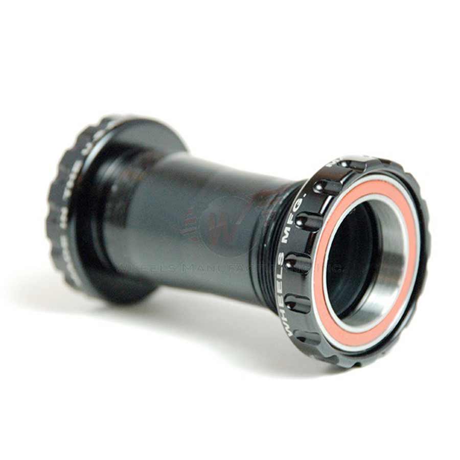 Wheels Manufacturing BSA 30 Bottom Bracket - English BSA Frame Interface ABEC-5 Angular Contact Bearings For 30mm Spindle BLK