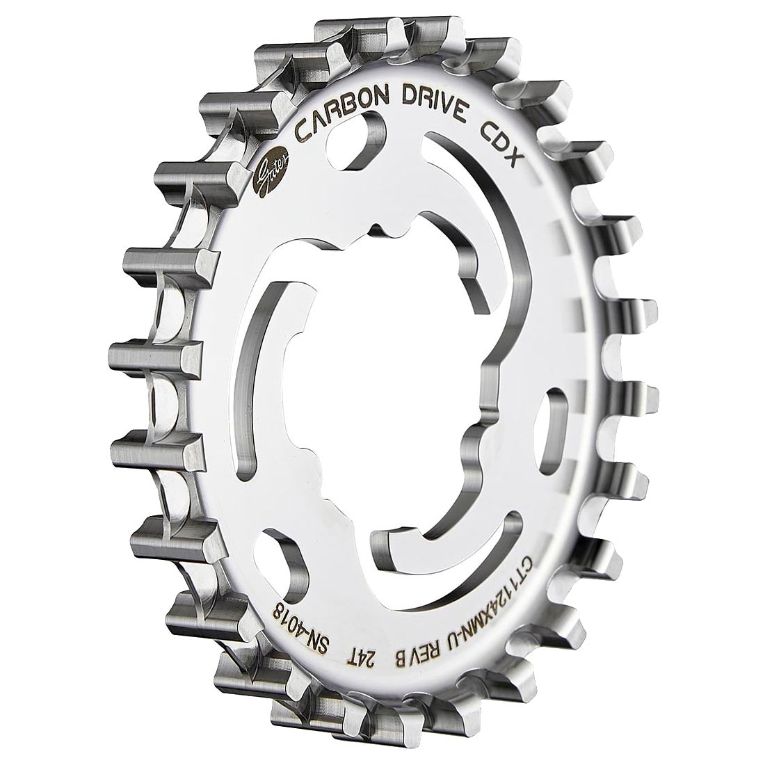 Gates Carbon Drive Belt Drive CDX Rear Cog SureFit 3-Lobe Unified 24t