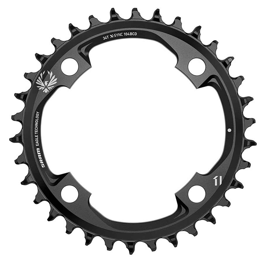 SRAM X-Sync 2 Eagle Chainring - 34 Tooth 104mm BCD 12-Speed Black