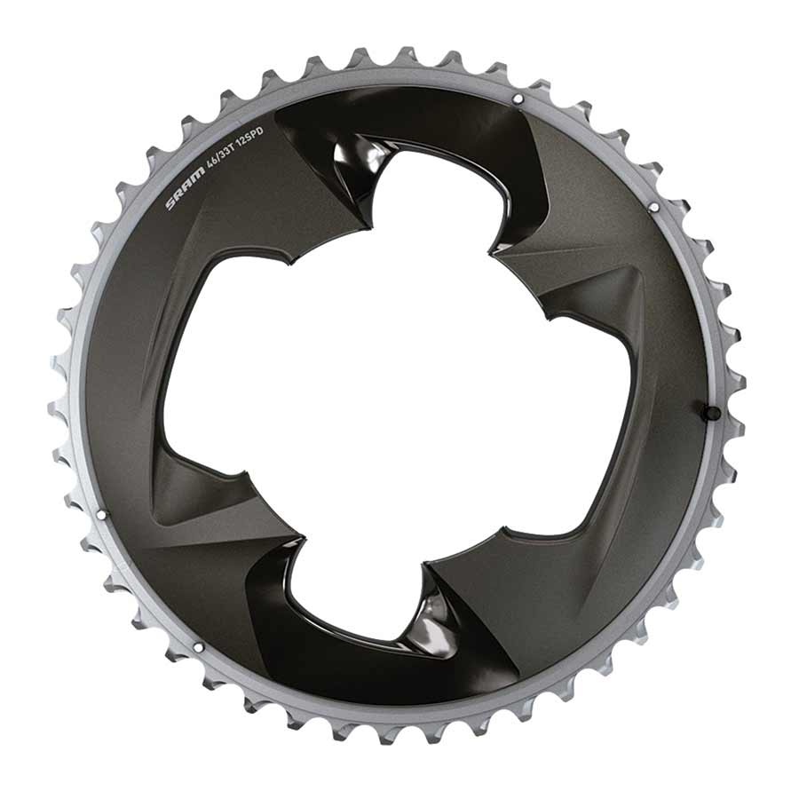 SRAM Force Wide 2x12-Speed Inner Chainring - 30t 94 BCD 4-Bolt Blast BLK For use 43t Outer