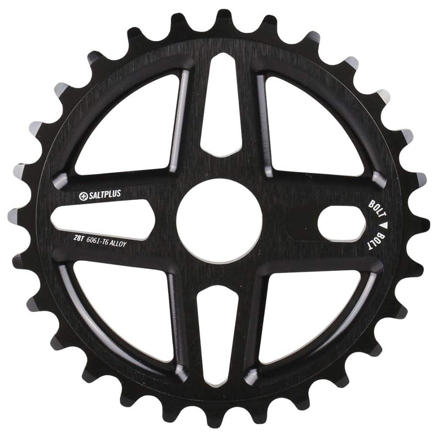Salt Plus Center Chainring Teeth: 28 6061-T6 Aluminum Black