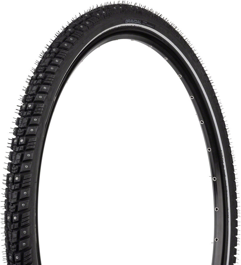 45NRTH Gravdal Tire - 700 x 45 Clincher Wire BLK 33 TPI 240 Carbide Steel Studs