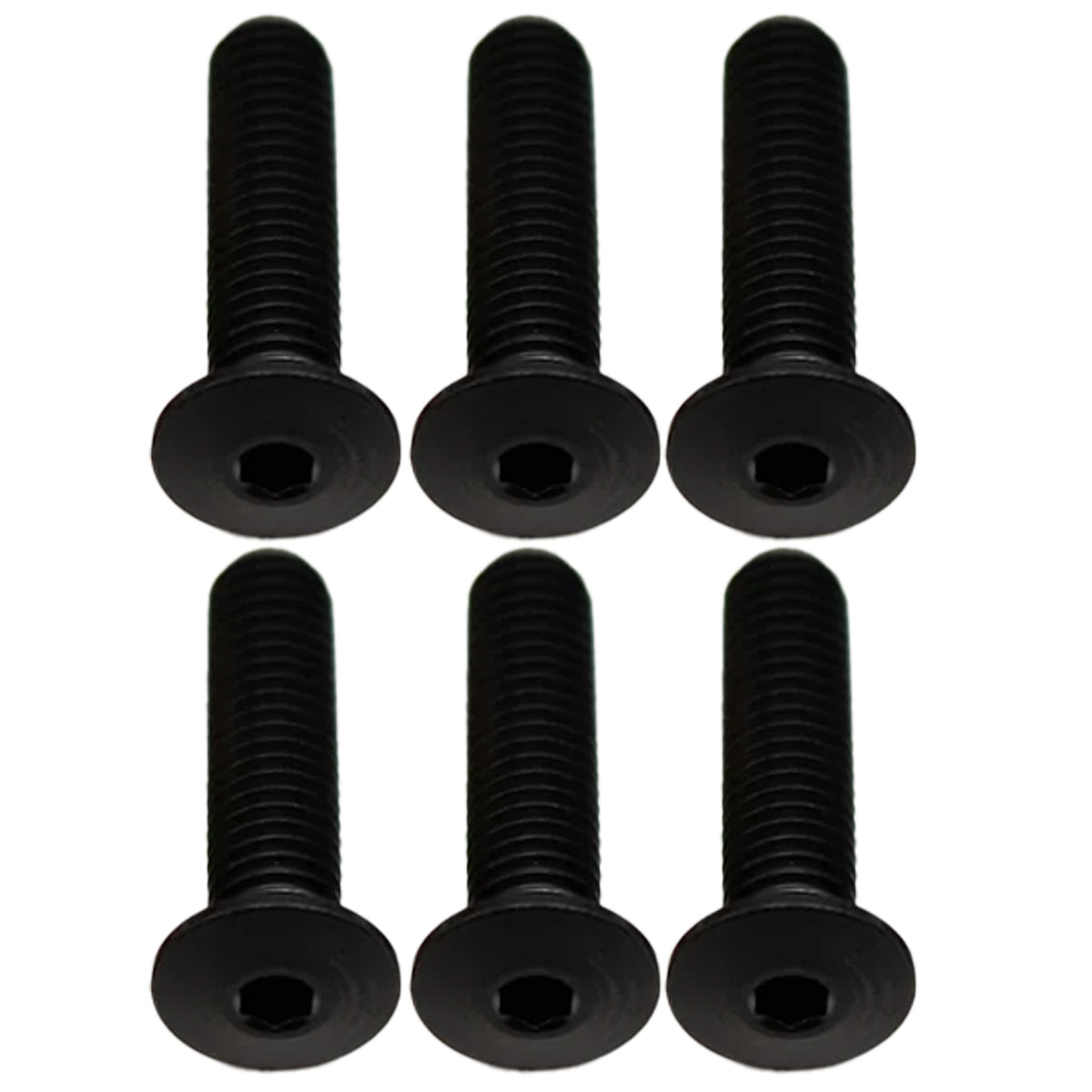 Better Bolts Titanium Water Bottle Cage Bolts20mm Black 6/Count