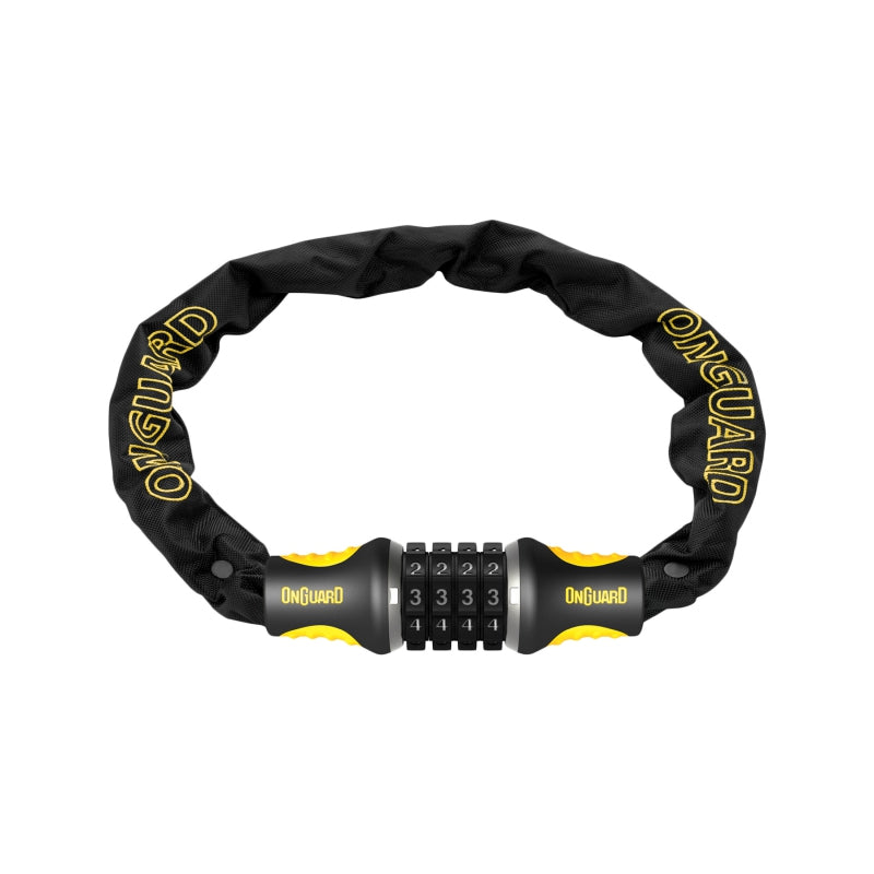 Onguard Combo Chain Lock 4mm 4`/122cm Combo Blk
