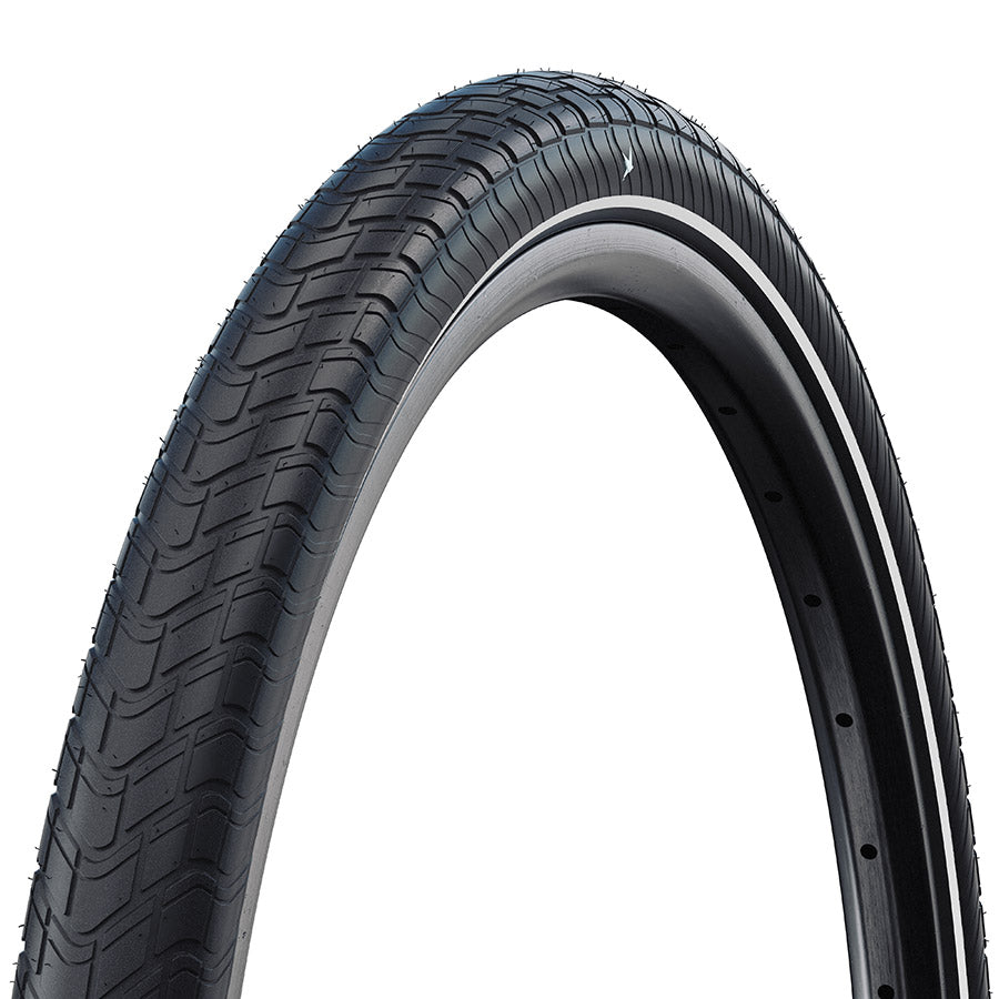 Schwalbe Motion Big Apple Hybrid Tire 12''x2.00 Wire Clincher Black'n'Roll RaceGuard Reflex 67TPI Black