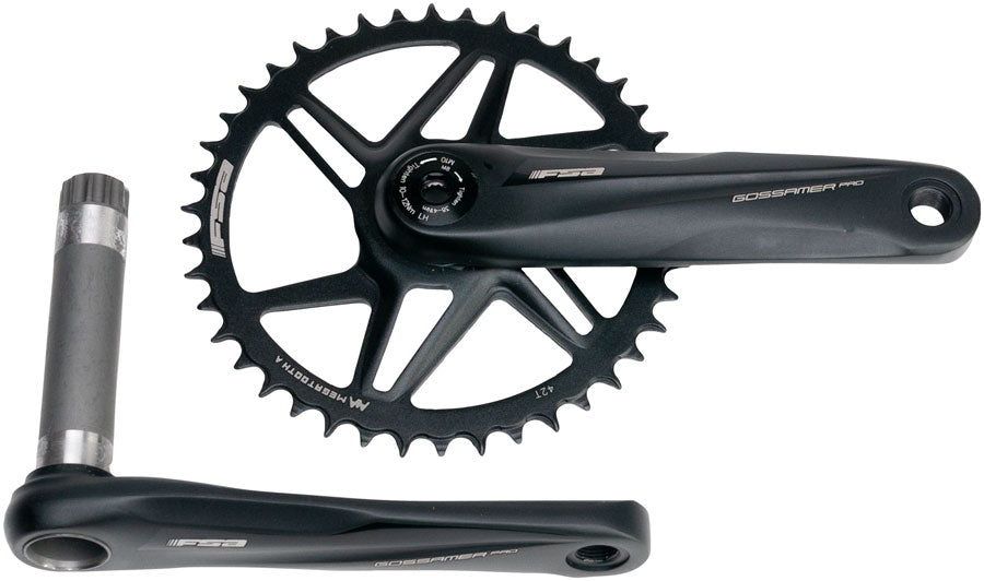 Full Speed Ahead Gossamer Pro AGX+ 1x Crankset - 170mm 11-Speed 42t Direct Mount MegoExo Spindle BLK