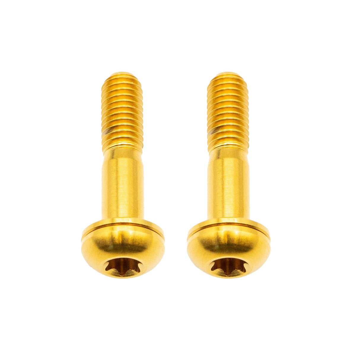 Better Bolts Titanium Flat Mount Bolt Kit 22mm Gold 2/Count