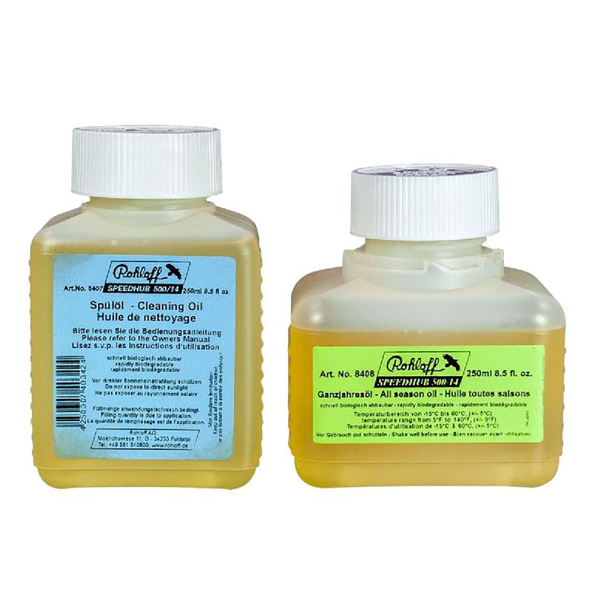 Rohloff Speedhub All Weather & Cleaning Oil 1x250/1x125ml Set