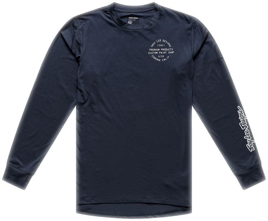 Troy Lee Designs Ruckus Long Sleeve Ride Tee – Pressed Carbon Medium