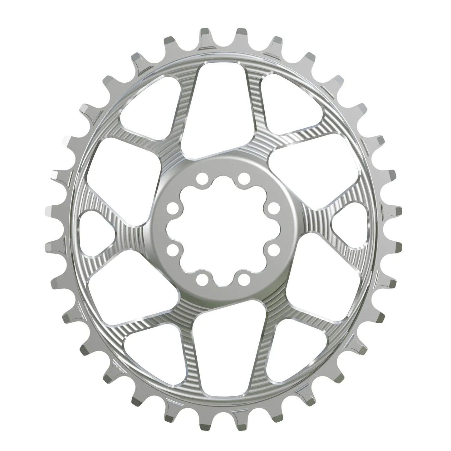 Works Components Oval Chainring SRAM 8-Bolt 30T Boost 3mm Slv