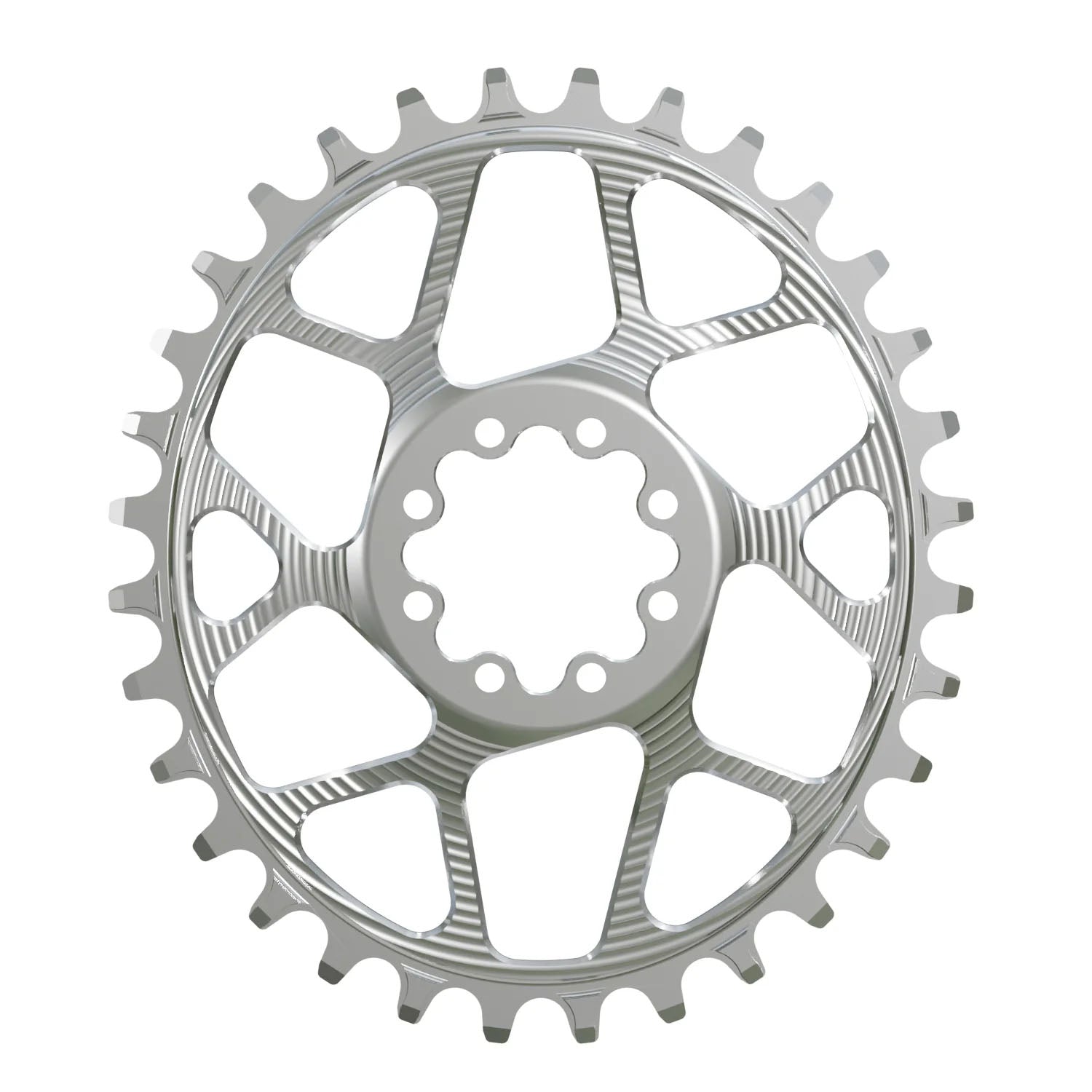 Works Components Oval Chainring SRAM 8-Bolt 30T Boost 3mm Slv