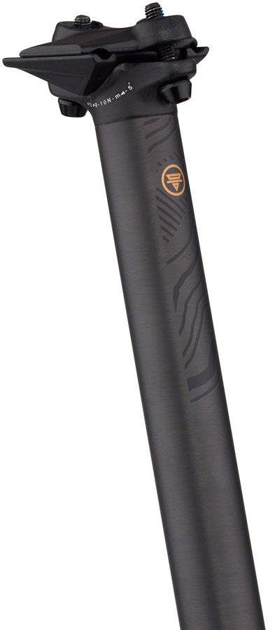 Teravail Stratum Carbon Seatpost - 31.6 x 400mm 0mm Offset Black