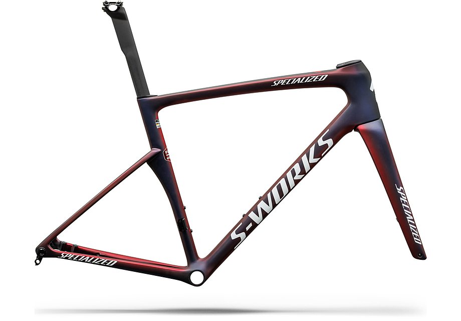 Specialized Tarmac Sl9 S-Works Frmset Team Replica Fdj Gloss Red Tint / Blue Tint / Red Pearl 44