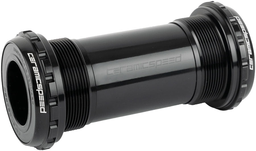 CeramicSpeed BB ALPHA Bottom Bracket - English/BSA 68mm For 24mm/Shimano Spindle Road BLK