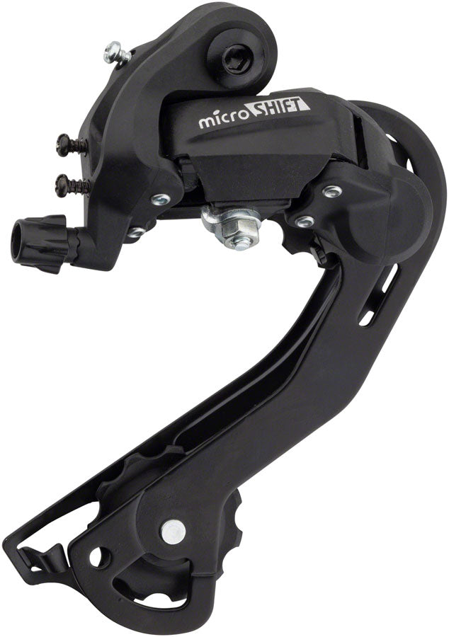 microSHIFT M21 Rear Derailleur - 67 Speed Long Cage Black