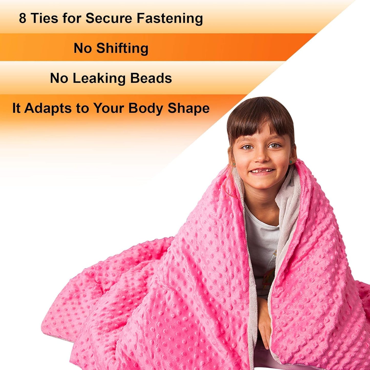 5 Lbs Weighted Blanket for Kids with Removable Cover - 36" x 48"