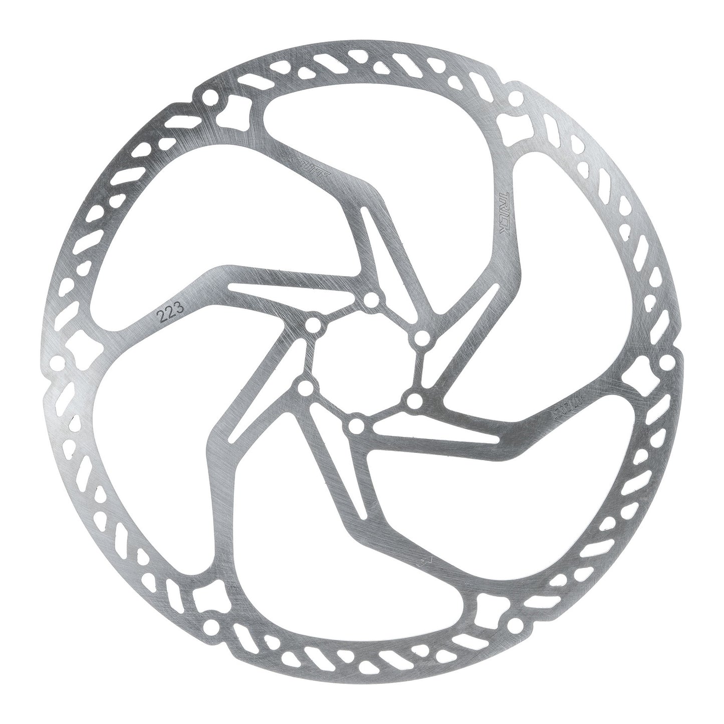 Trickstuff Downhill 223mm Rotor 6-Bolt Silver