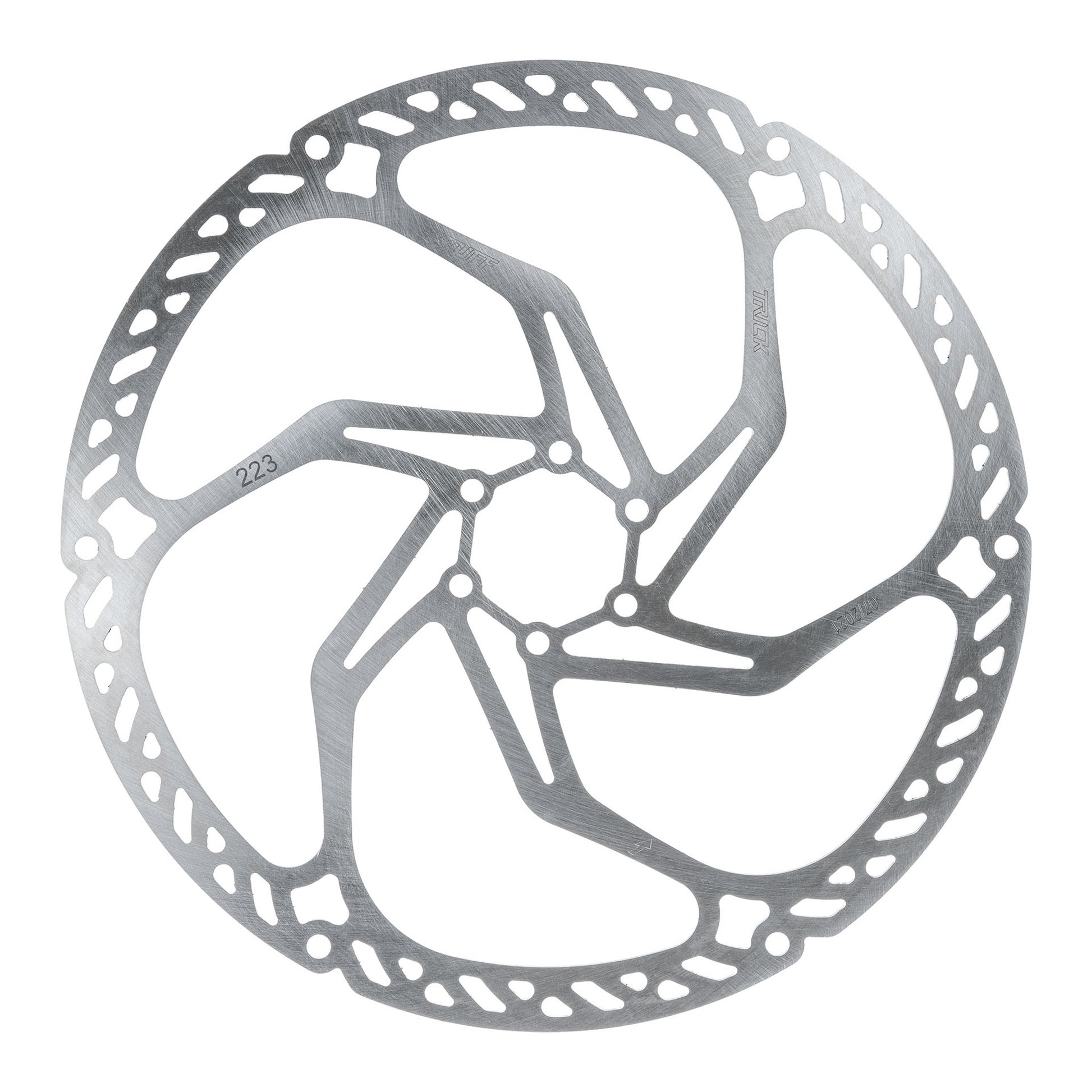 Trickstuff Downhill 223mm Rotor 6-Bolt Silver