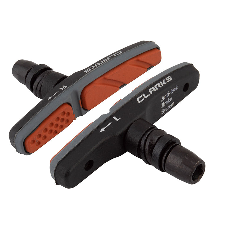 Clarks ALT02V Threaded Post Cartridge Pad 1 Pair 72mm Standard Gray/Orange Black Offset