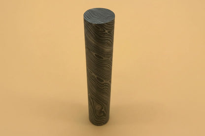 Custom Handmade Damascus Steel Round Rod 5.5 Inch 25.5 mm Diameter