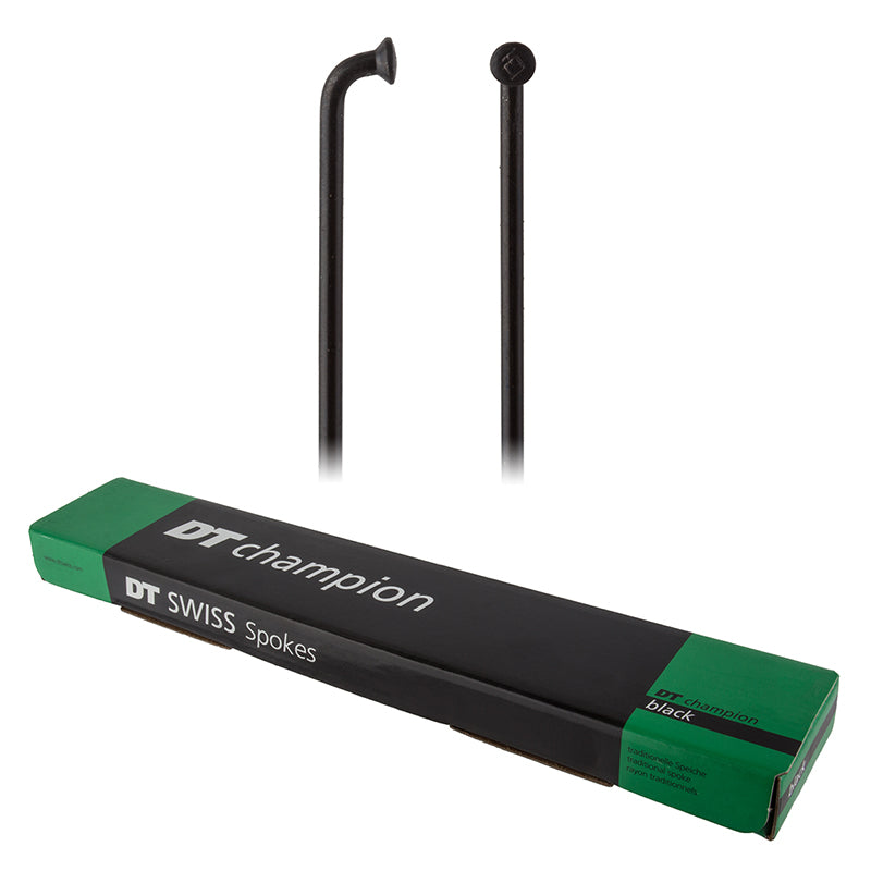 DT Swiss Champion Spoke: 2.0mm 263mm J-bend Black Box of 100