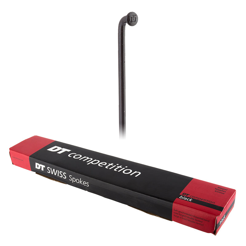 DT Swiss Competition Spoke: 2.0/1.8/2.0mm 252mm J-bend Black Box of 100