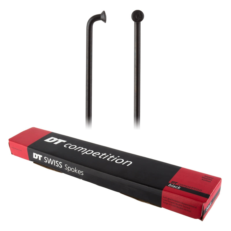 DT Swiss Competition Spoke: 2.0/1.8/2.0mm 265mm J-bend Black Box of 100