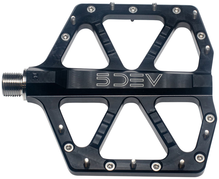 5DEV Jumpline Pedals - Platform Aluminum 9/16" Black