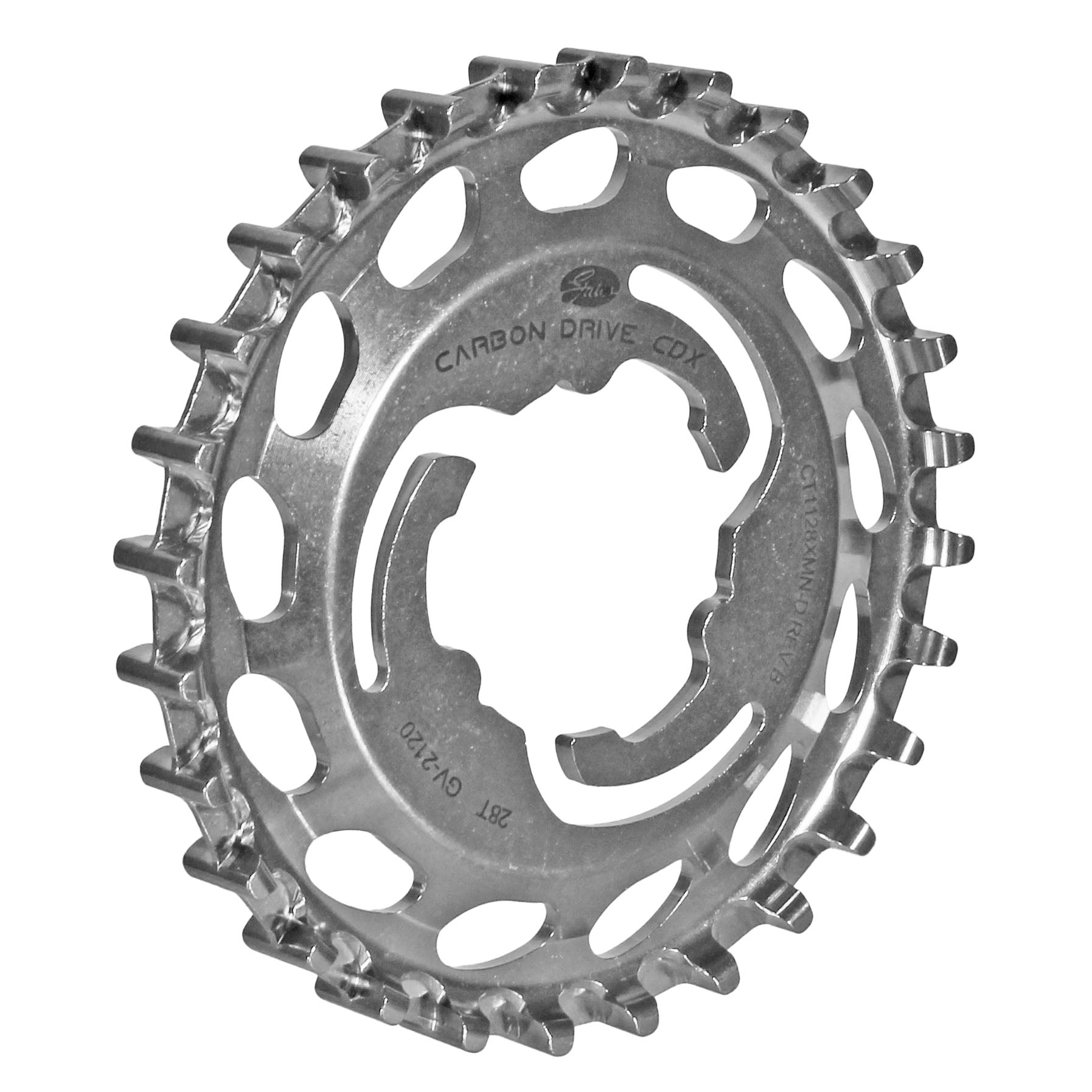Gates Carbon Drive Belt Drive CDX Rear Cog SureFit 3-Lobe Di2 28t