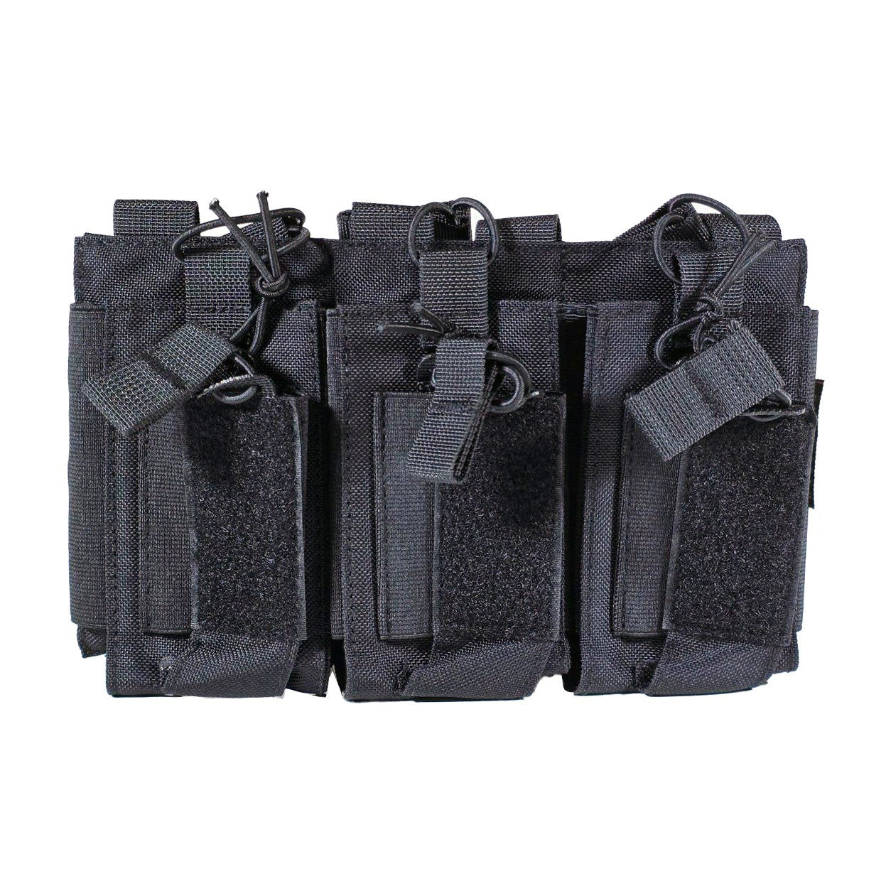 MUCTAC Kangaroo Triple Mag Pouch MOLLE 5.56 & 9mm 1000D Nylon Coyote