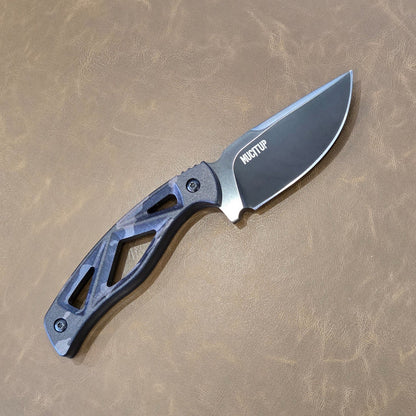 MUCITUP LIMITED EDITION MUCTAC Surge Fixed Blade Knife D2 Steel 3" DLC Blade Multicam Black G10