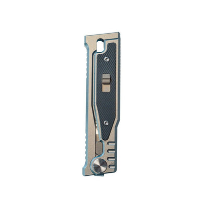 MUCITUP Rampart Tanto Sliding Blade Knife 3" D2 Steel Tactical Steel Sage