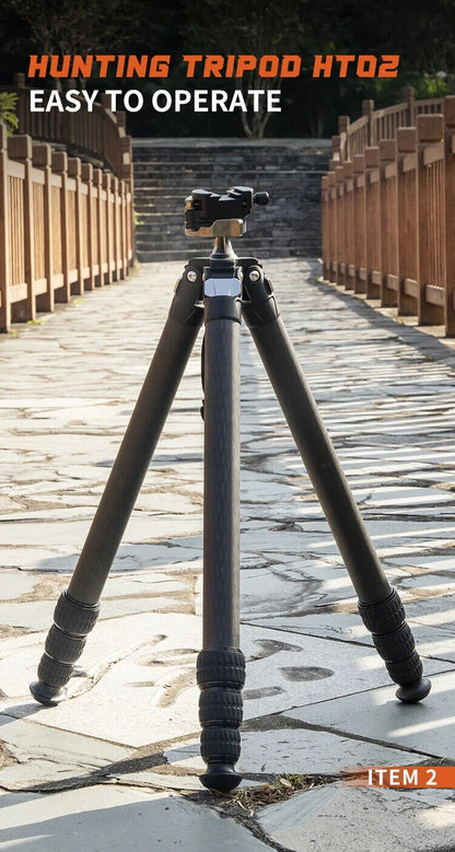 Linkogear HT-404CS Carbon Fiber Hunting Tripod Rest w/ Picatinny QR Lock