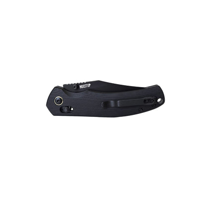 MUCTAC Ember & Smoke Folding Knife – 14C28N Steel, Crossbar Lock, EDC
