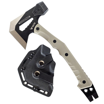 MUCITUP MUCTAC Breach Bushcraft Axe Pry Tool w/ Kydex Sheath