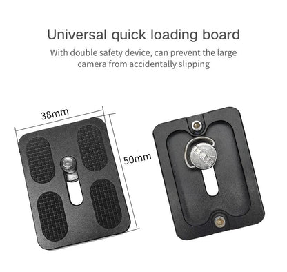 Linkogear PU50 Quick Release Plate Camera Mount Aluminum Tripod Adapter