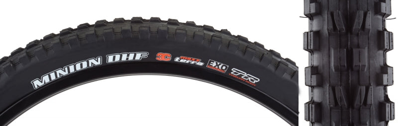 Maxxis Minion DHF Tire - 26 x 2.5 Tubeless Folding Black 3C MaxxTerra EXO