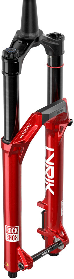 RockShox Lyrik Ultimate Charger 3.2 RC2 Suspension Fork - 29" 140mm 15x110mm 44mm Offset Linear XL Air Spring Electric Red E1
